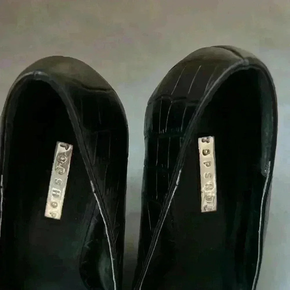 Topshop women's tatiana pointy toe pumps embossed  leather - Picture 8 of 9